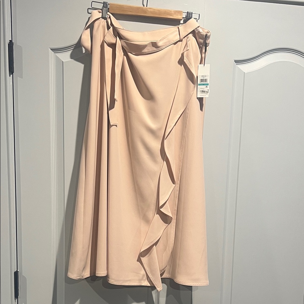 Calvin Klein Asymmetrical Skirt in Soft Pink
